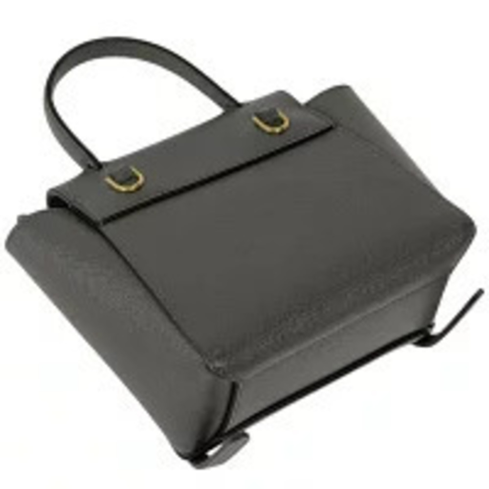 Celine Handbag Gray Pico Belt Shoulder Bag Leather
